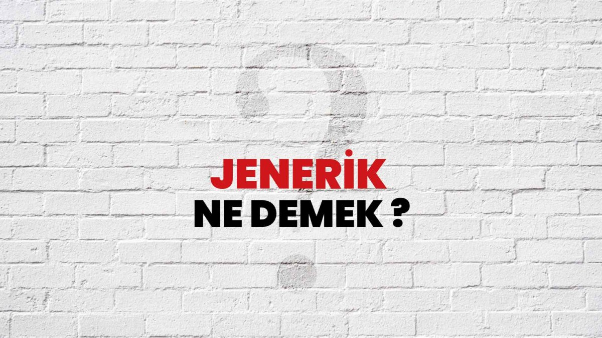 Jenerik Ne Demek?