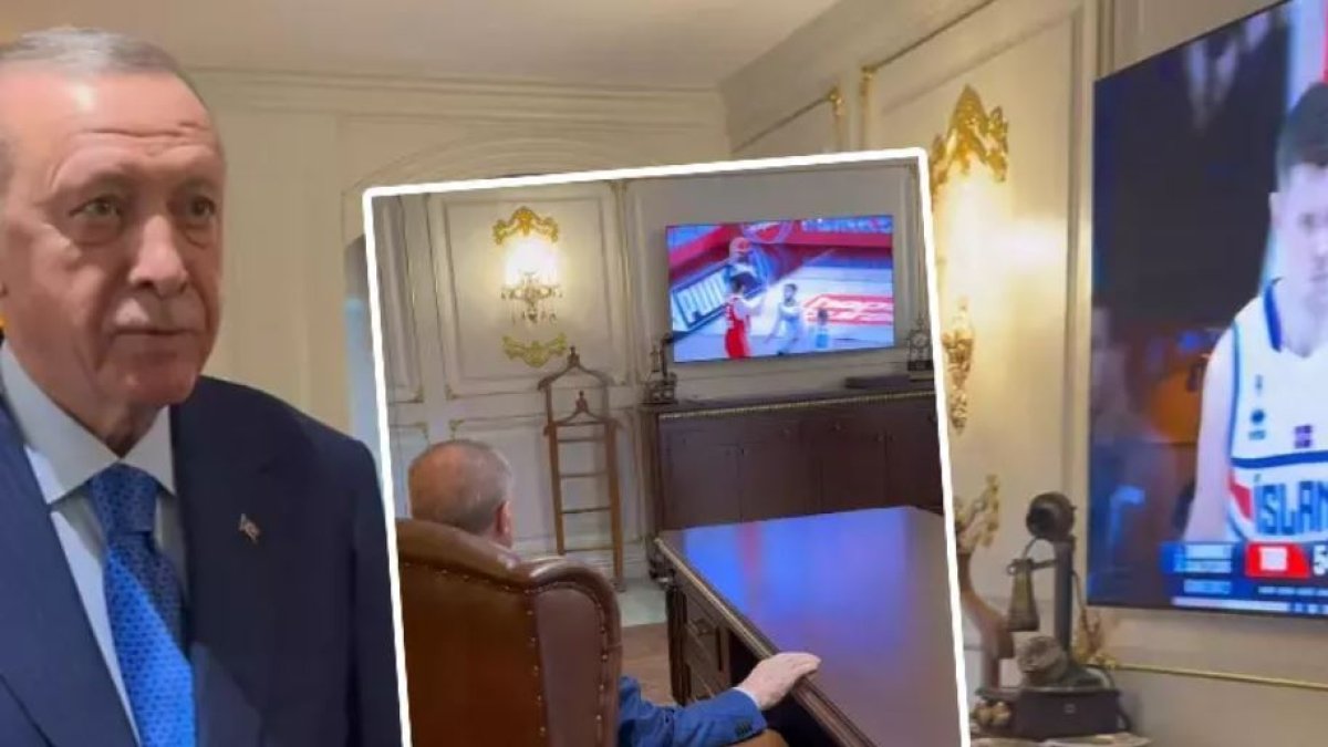 Erdoğan, 12 Dev Adam’ın maçını takip etti