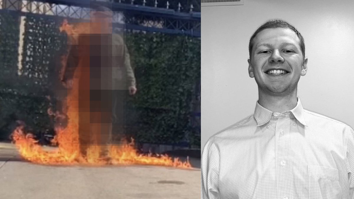 İsrail Büyükelçiliği önünde kendini ateşe veren ABD'li asker öldü