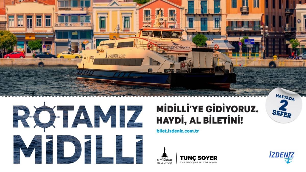 “Rotamız Midilli” seferleri 3 Mayıs’ta başlıyor