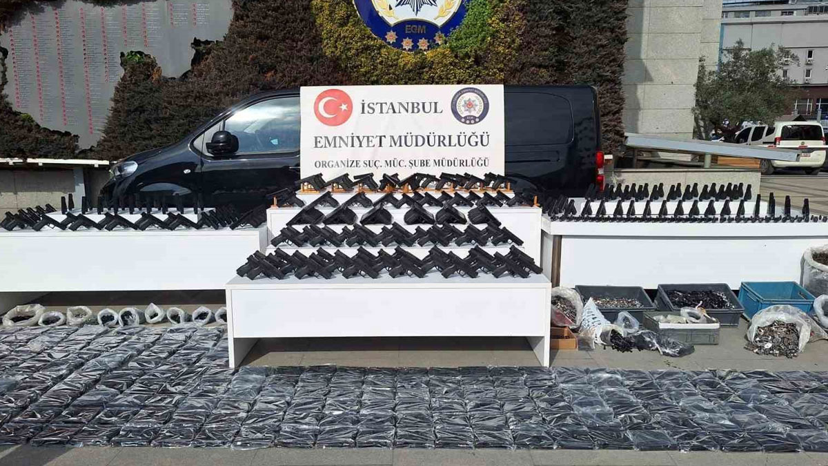 İstanbul’da 432 tabanca ele geçirildi