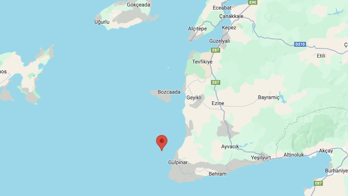 Çanakkale açıklarında deprem I Son depremler