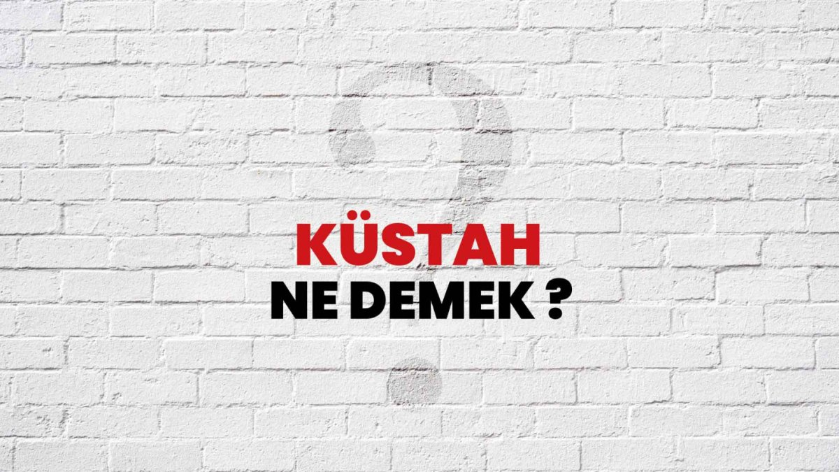 Küstah Ne Demek?