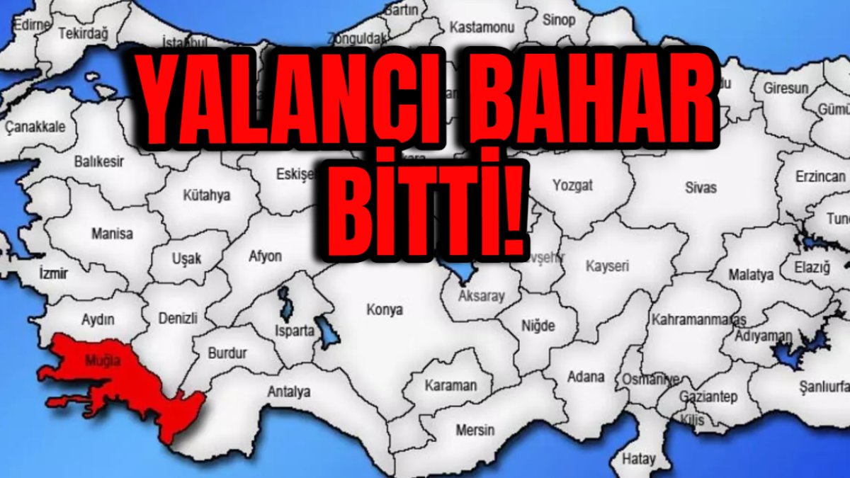 Muğla’ya AFAD’dan uyarı geldi! Yarınki planlarınızı gözden geçirin: Yalancı bahar bitti