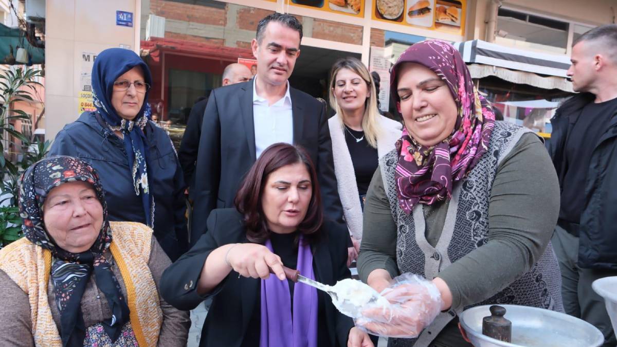 Koçarlı Pazarında Çerçioğlu'na yoğun ilgi