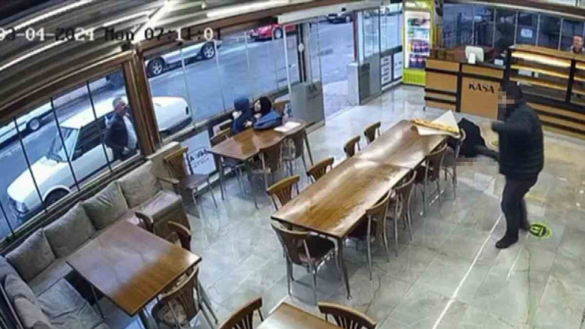 Burası Teksas değil Kayseri! Fırında silahlı çatışma kamerada