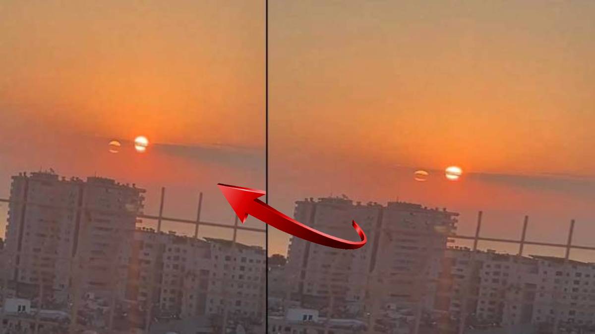 Dün akşam gökyüzüne bakanların ödü koptu! Kıyamet alameti gibi manzara: Gören hemen telefonuna sarıldı