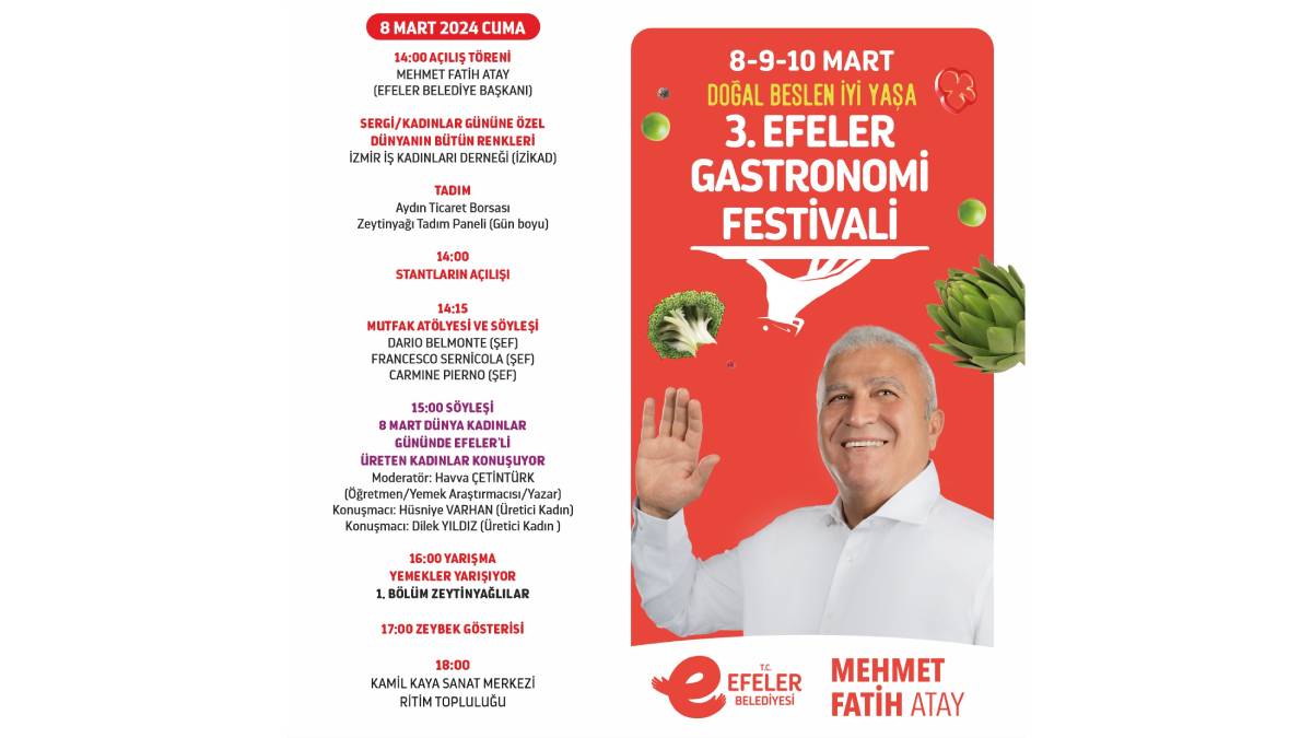 Geleneksel Efeler Gastronomi Festivali'ne sayılı günler kaldı