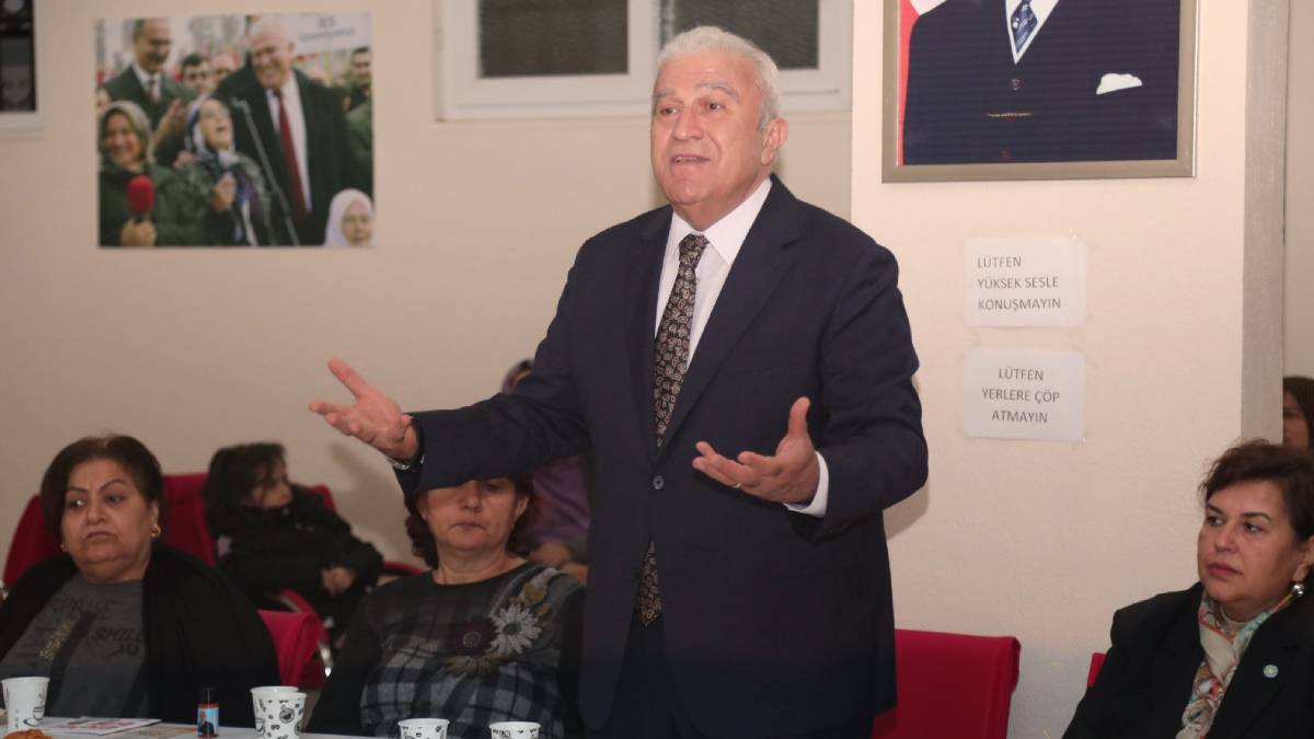 Başkan Atay Girne Hanımevi’nin kadın konuklarıyla bir araya geldi