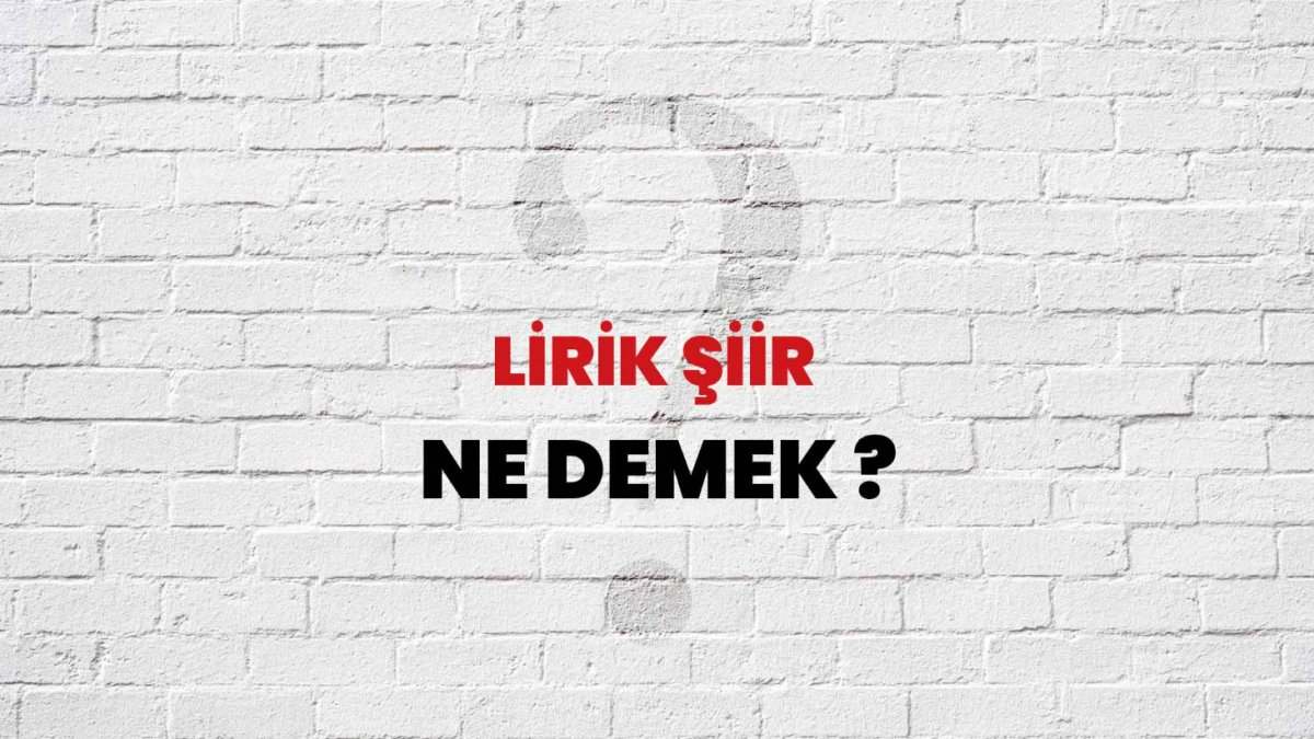 Lirik Şiir Nedir?