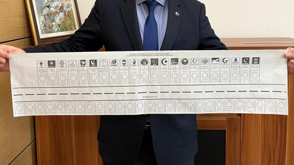 Oy pusulaları görücüye çıktı: En uzunu 1 metre ile İstanbul'da