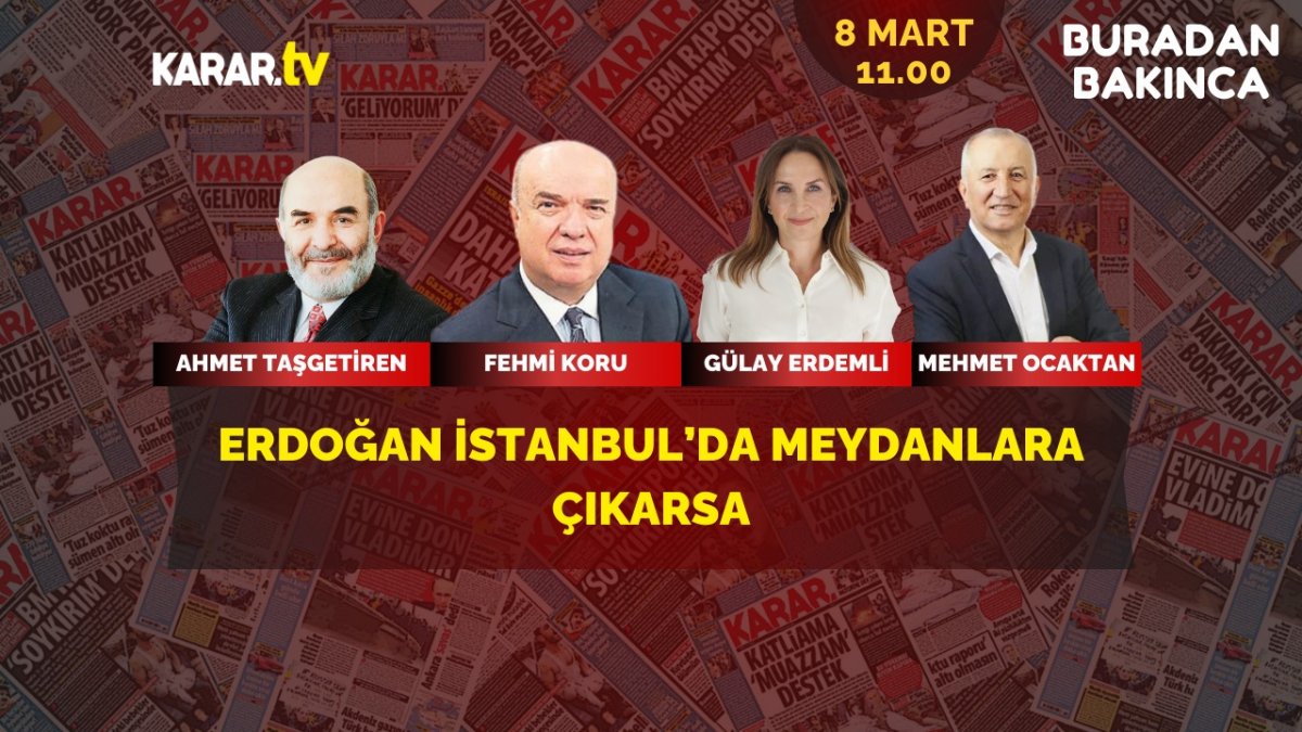 Erdoğan İstanbul’da meydanlara çıkarsa