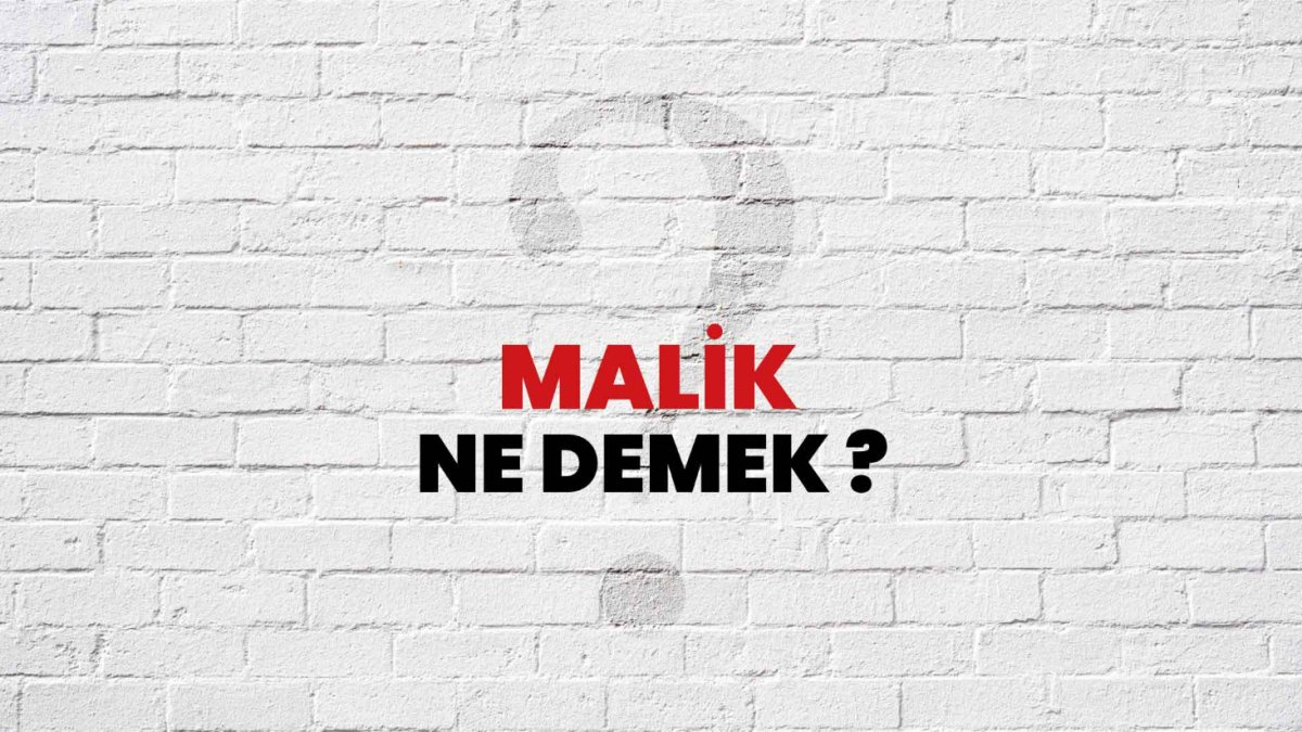 Malik Ne Demek?