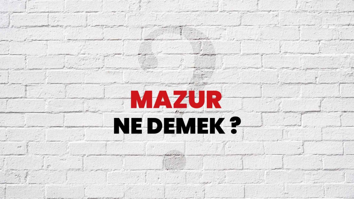 Mazur Ne Demek?