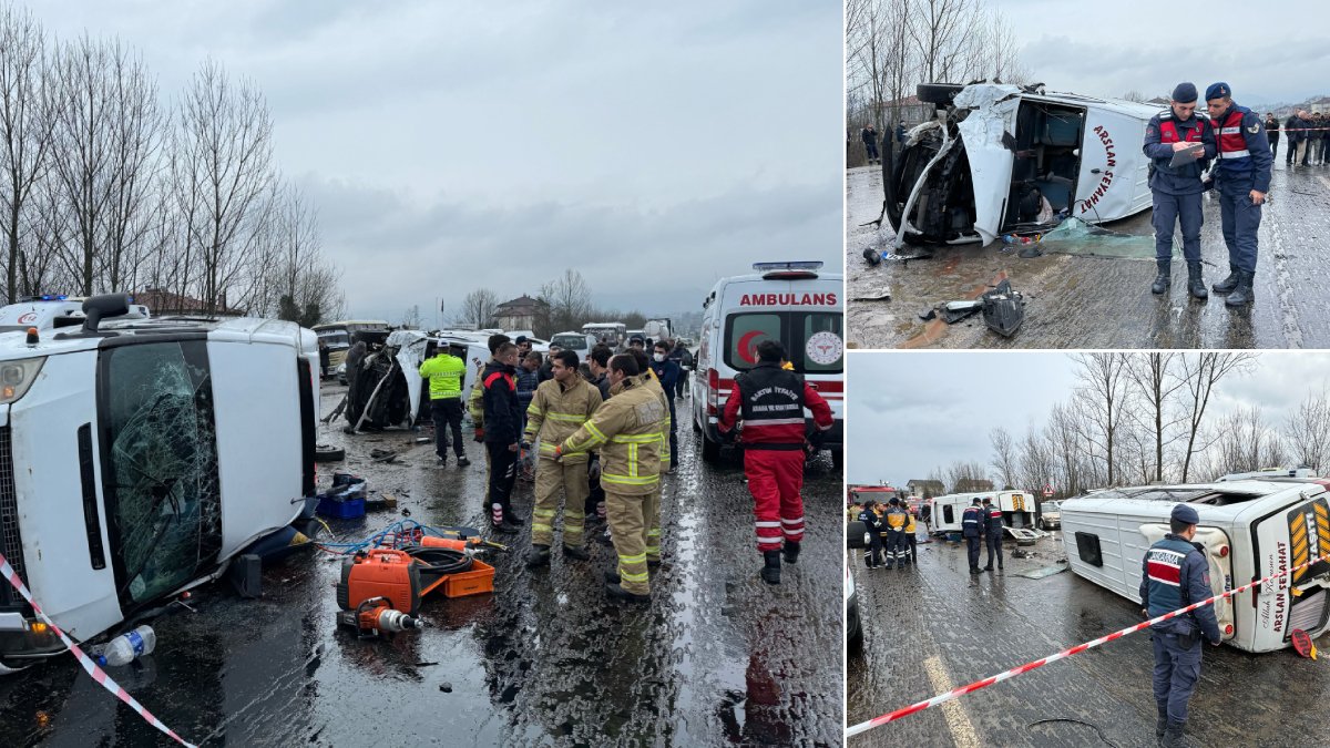 Bartın'da işçileri taşıyan servisler birbirine girdi! Ölü ve yaralılar var