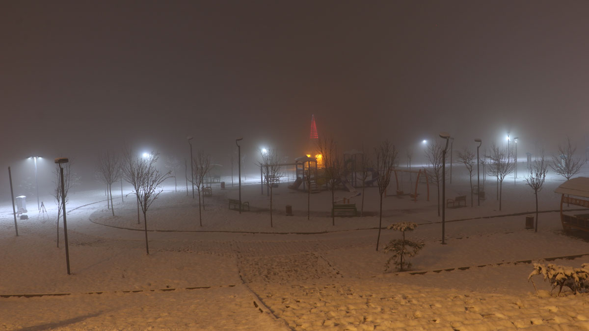 Ankara'da kar yağışı! Başkent beyaza büründü