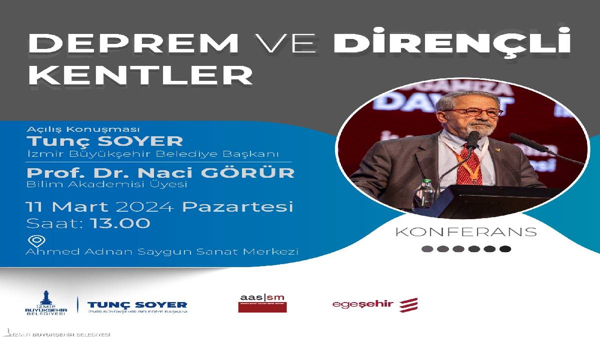 Prof. Dr. Naci Görür İzmirlilerle buluşacak