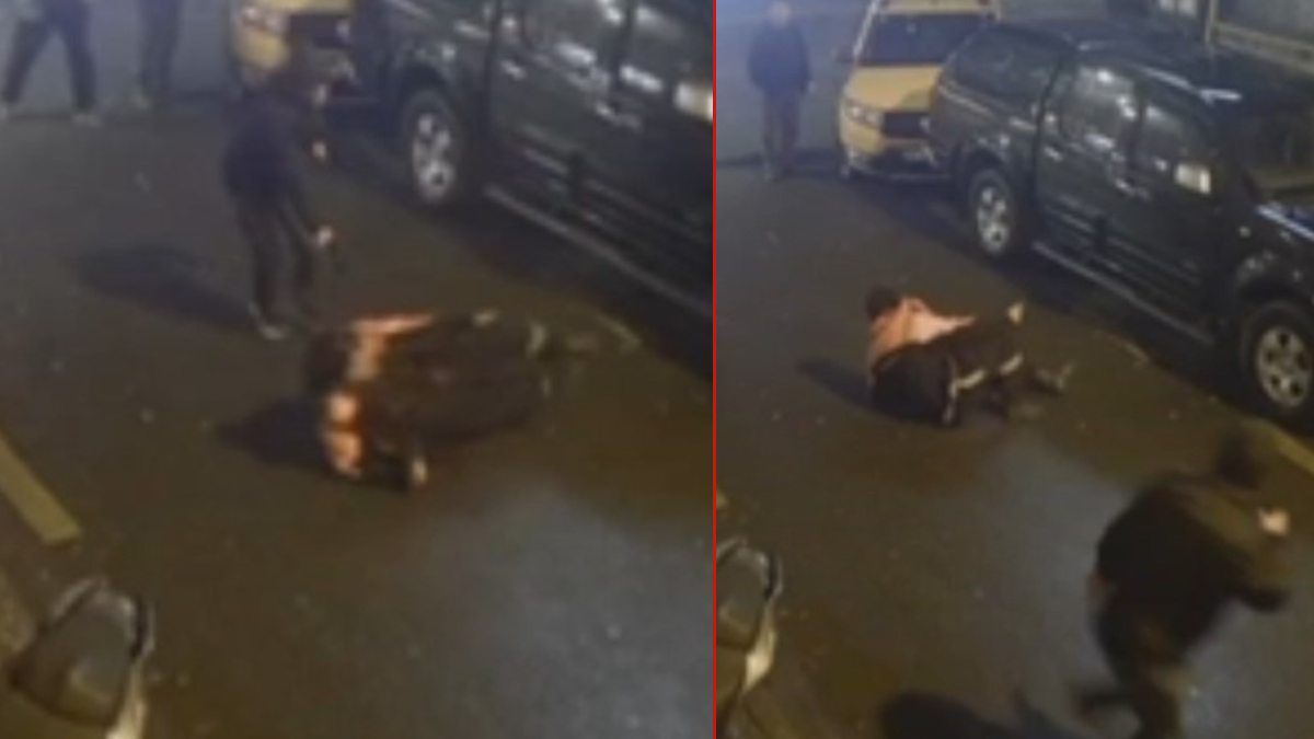 Sokak ortasında silahlı saldırı kamerada! Yürüyüşünü beğenmediği için bacaklarından vurmuş