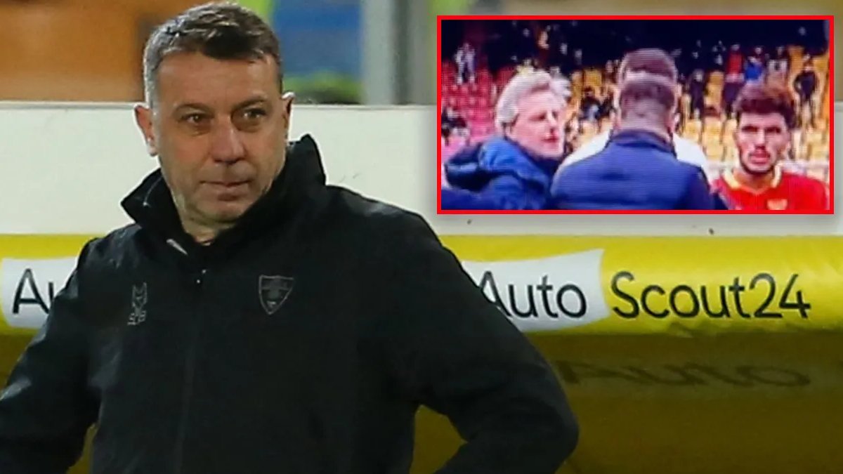 Teknik direktör rakip forvete saldırınca görevden alındı