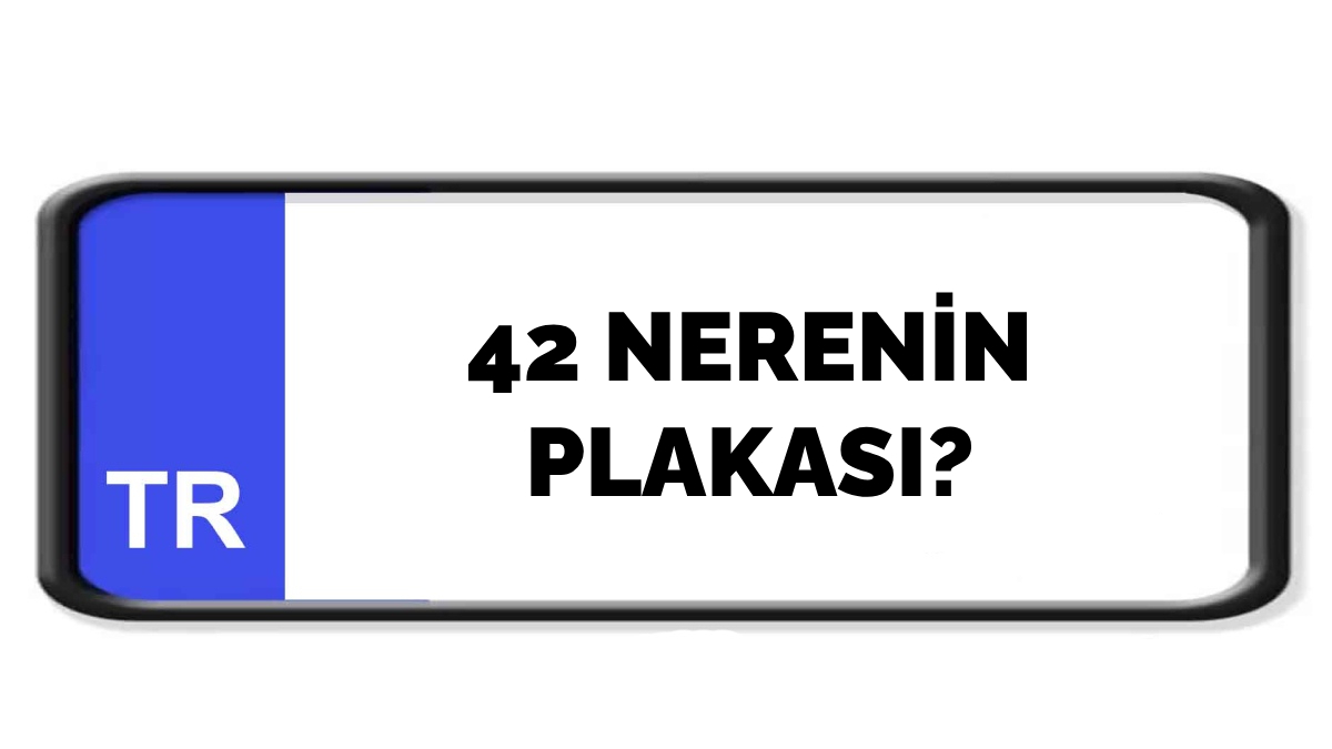 42 nerenin plakası?