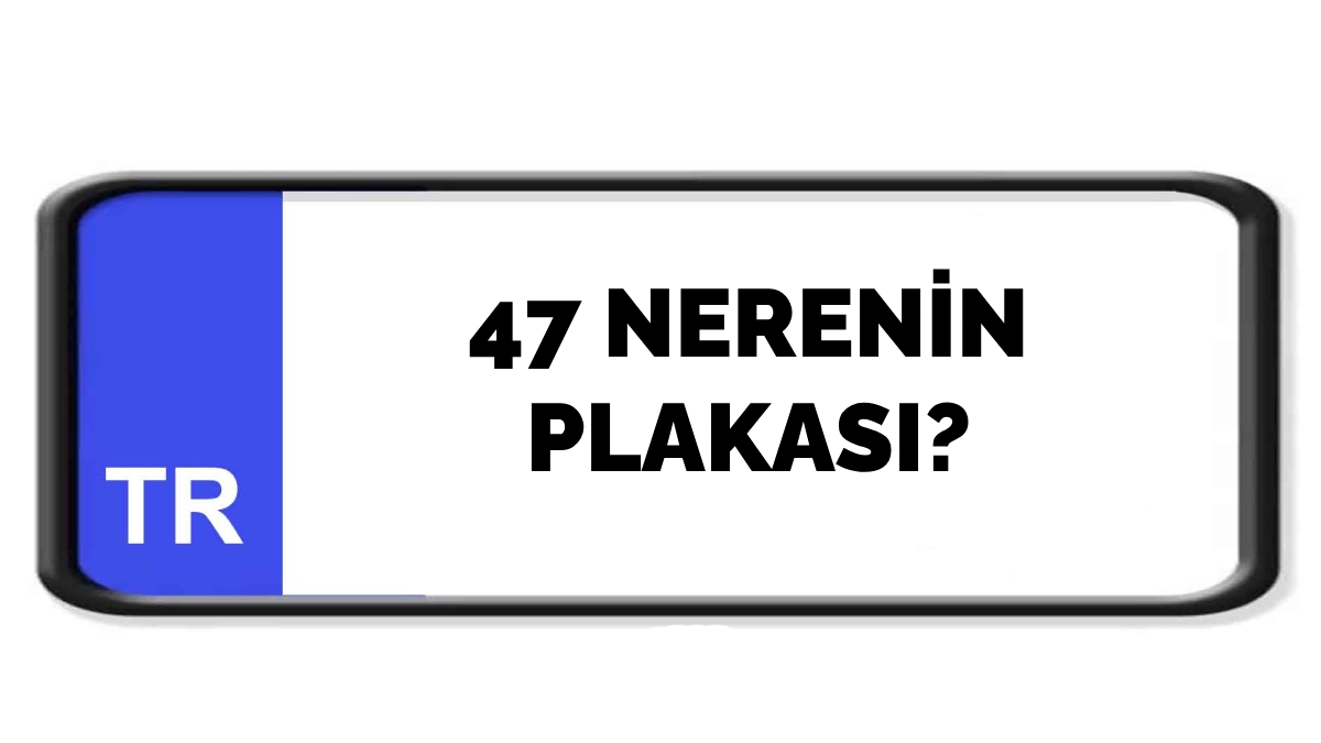 47 nerenin plakası?
