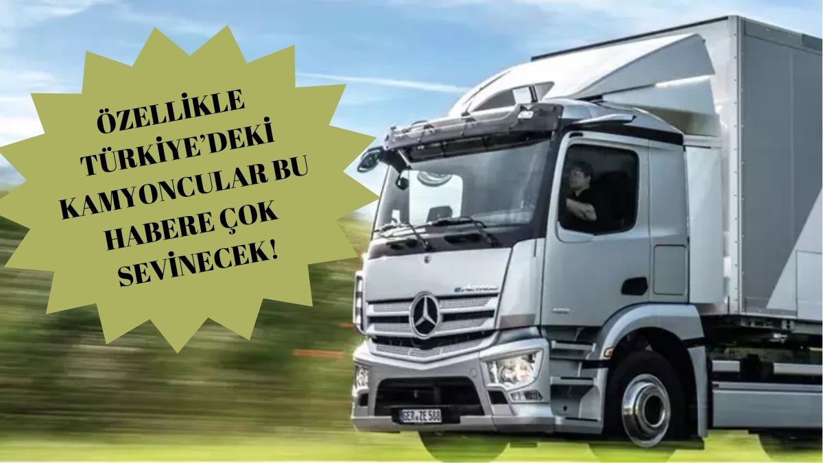 Bu haber hem kamyoncuları hem de tüm Türkiye'yi sevindirecek! Fiyatları yarı yarıya düşürecek