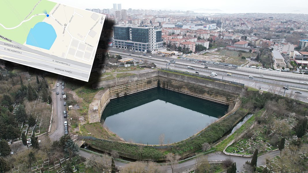 Google Kadıköy'de 'Göl var' dedi: İnşaat şantiyesi suyla dolunca ortaya çıktı