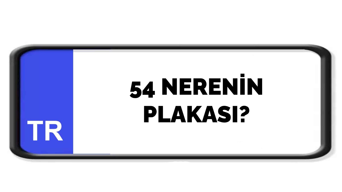 54 nerenin plakası?