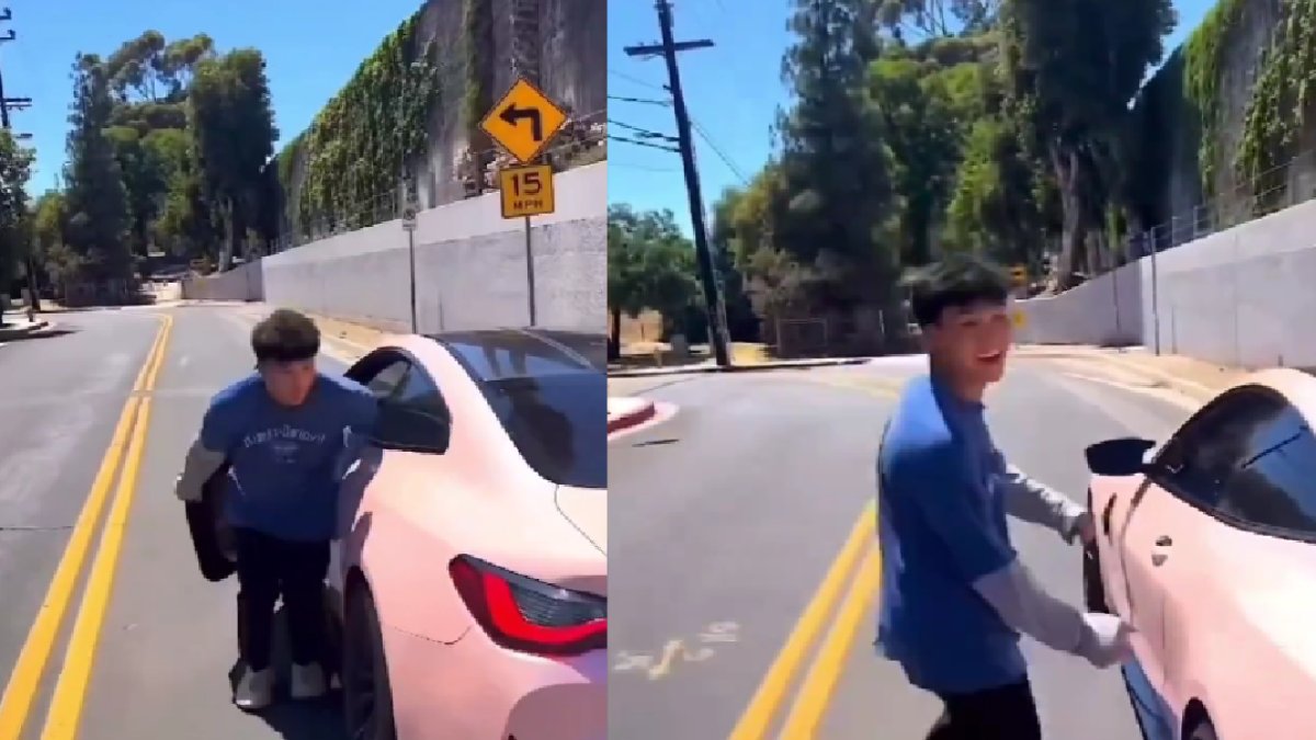 Arabadan inip dans etme akımı hiç umduğu gibi bitmedi! Arabadan indi, koştu, dans etti ve arabaya döndüğünde...