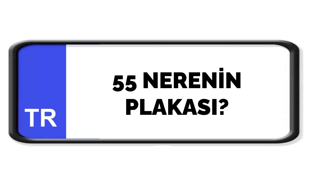55 nerenin plakası?