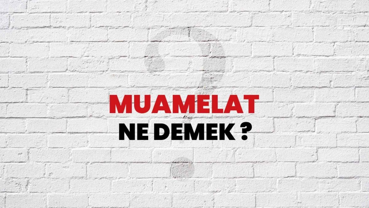 Muamelat Nedir?