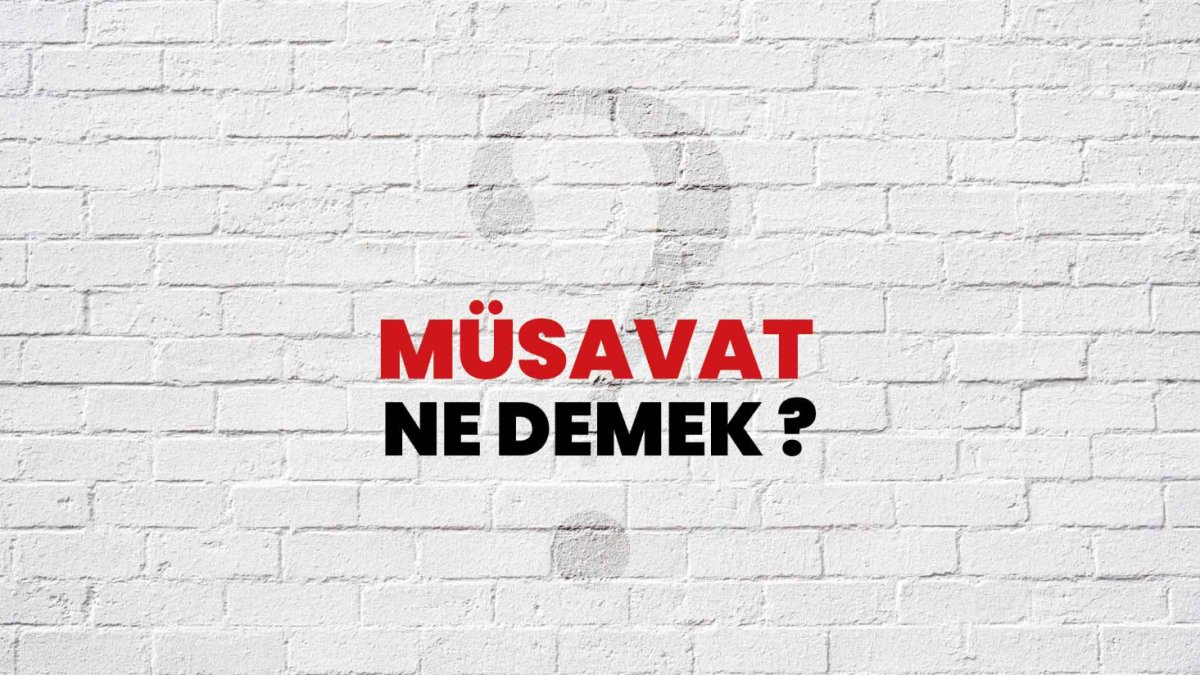 Müsavat Ne Demek?