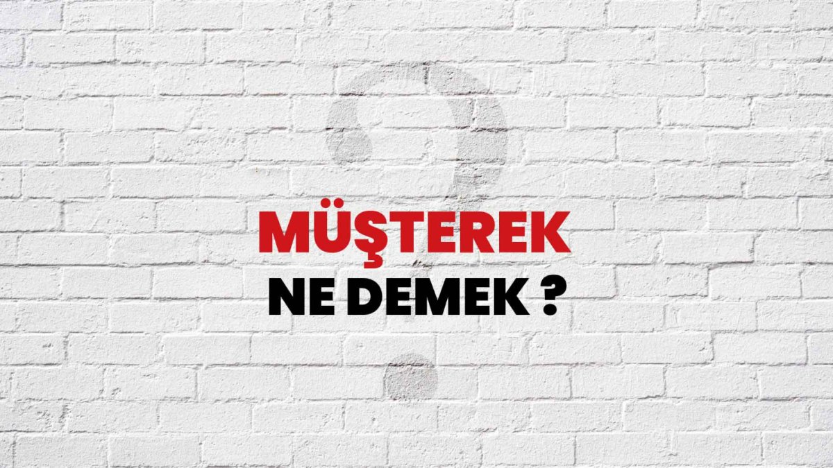 Müşterek Ne Demek?