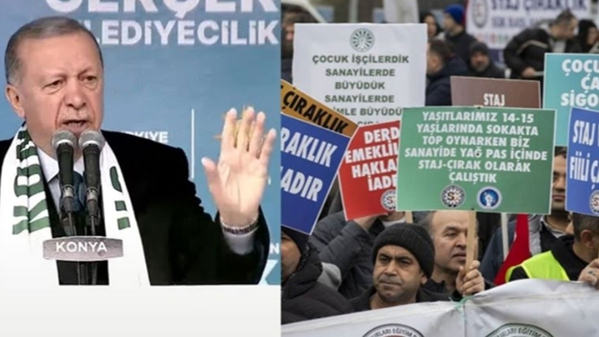 Cumhurbaşkanı Erdoğan’ın mitingine giden staj mağdurlarına gözaltı