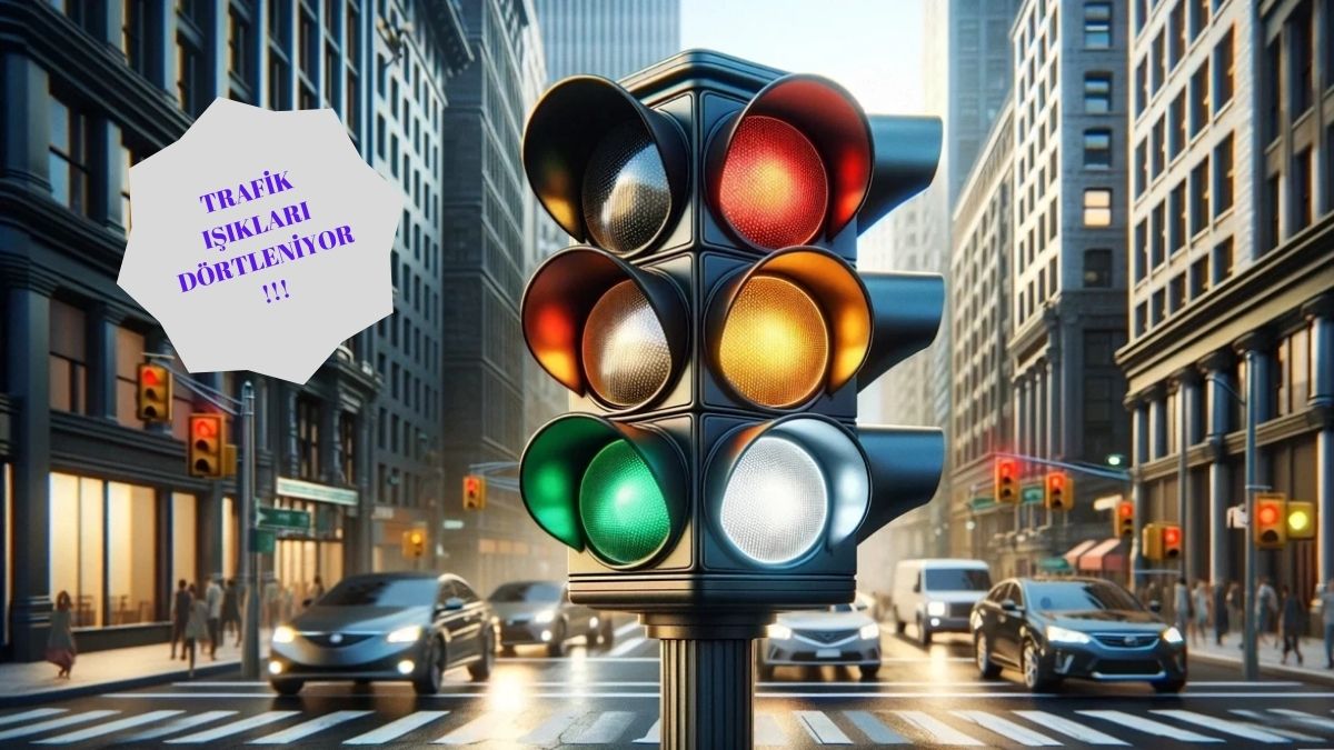 Trafik ışıklarına bir renk daha ekleniyor! Yeni sistem test için hazır: Beyaz ışık bakın ne işe yarayacak?