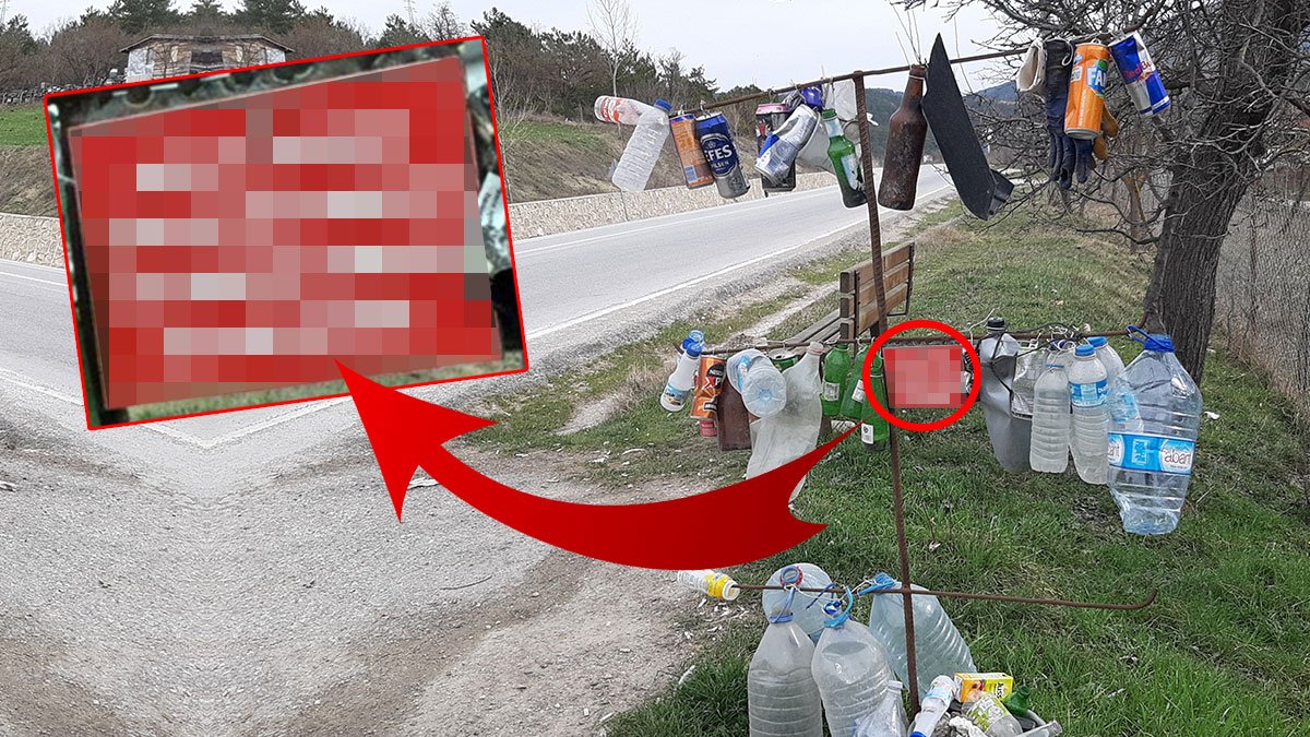 Evinin önüne çöp atanlara karşı bulduğu yöntem çare oldu: Öyle bir not yazdı ki...! Her geçen durup inceliyor