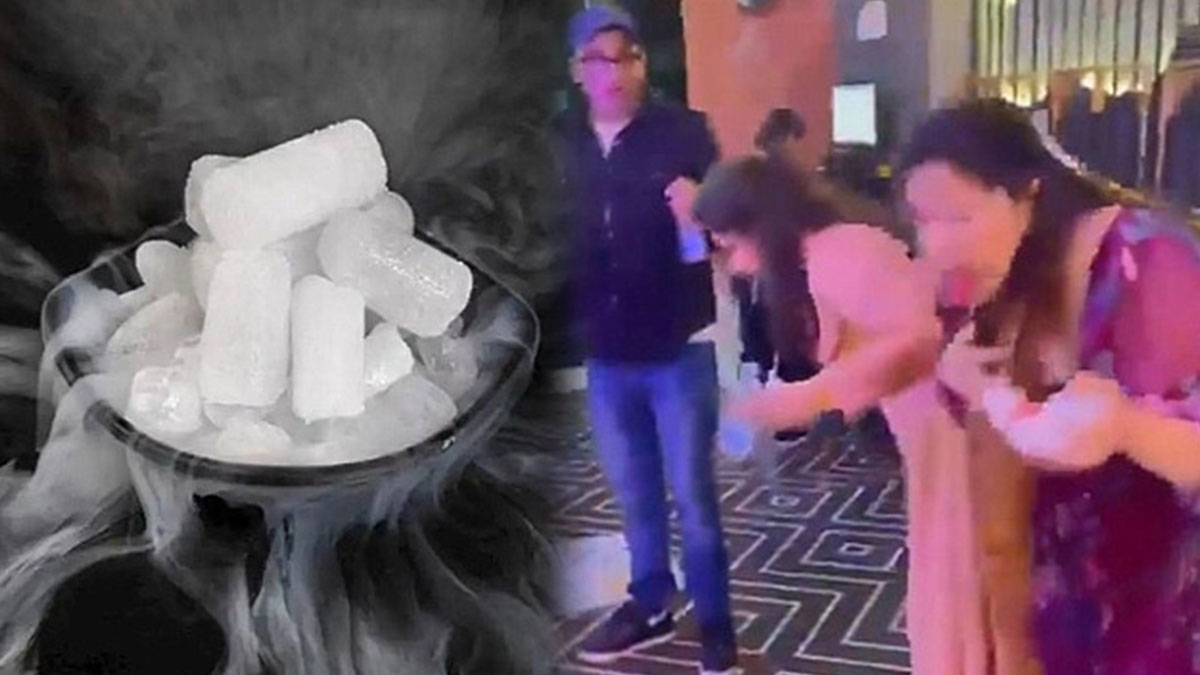 Yemek sonrası ferahlamak için buz yediler: Ağızlarından kan geldi! Korkunç anlar kameraya kaydedildi