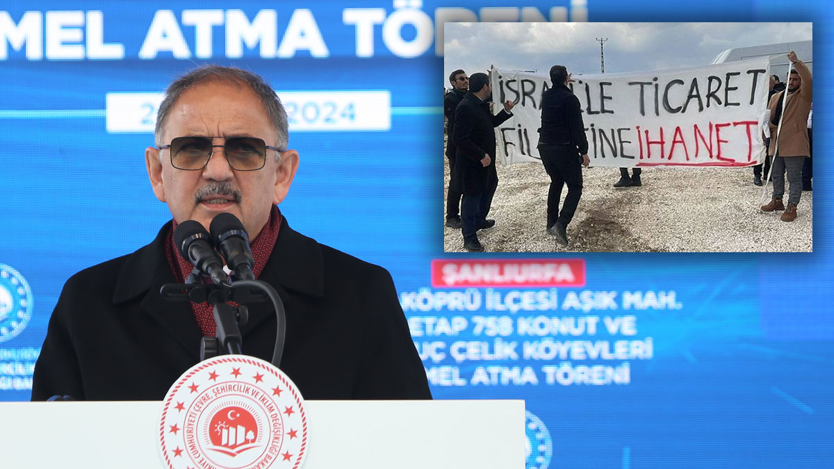 Bakan Özhaseki'ye temel atma töreninde 'İsrail' tepkisi