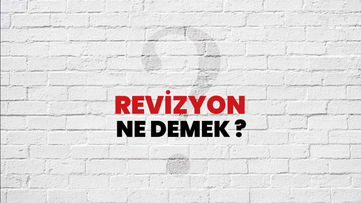 Revizyon Nedir 