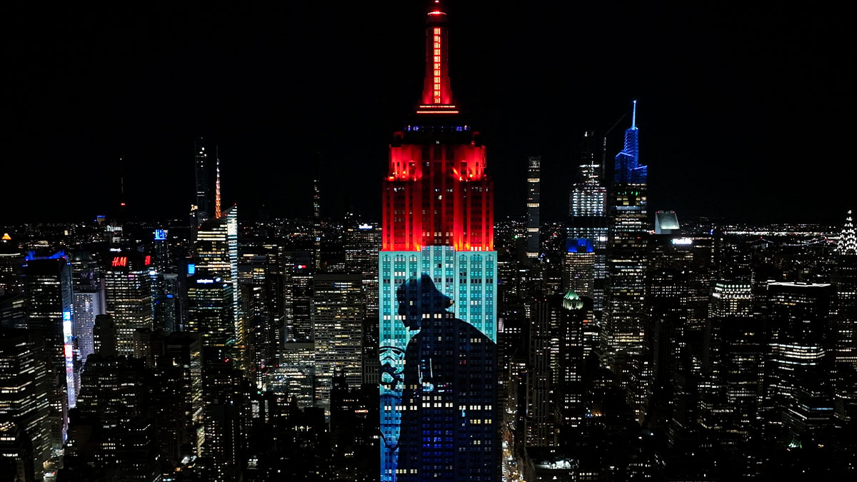 Star Wars karakterleri Empire State binasına yansıtıldı