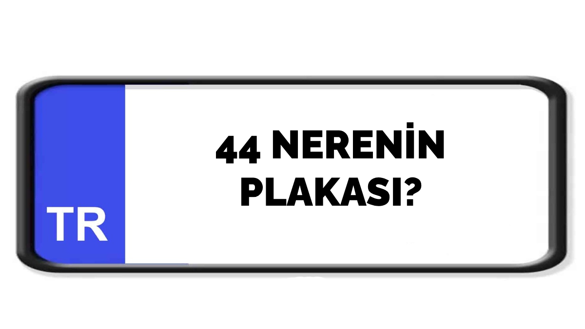 44 nerenin plakası?