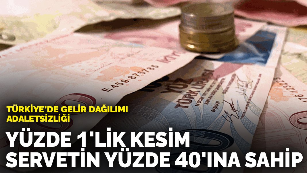Türkiye'de gelir dağılımı adaletsizliği Yüzde 1'lik kesim servetin yüzde 40'ına