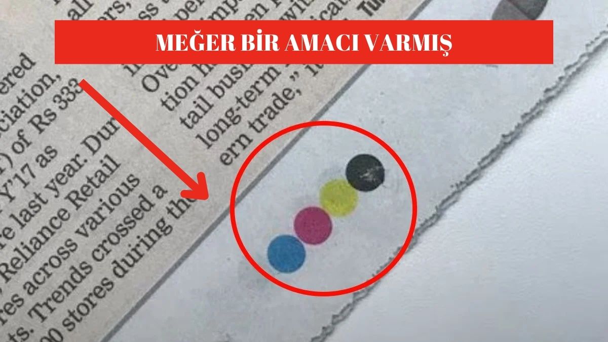 Gazetelerde hep görüp merak ediyorduk! Sayfalardaki o renkli noktalar bakın ne işe yarıyormuş?