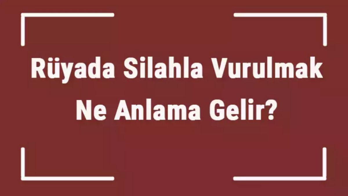 Rüyada Silahla Vurulmak: Rüya Analizindeki Anlamı
