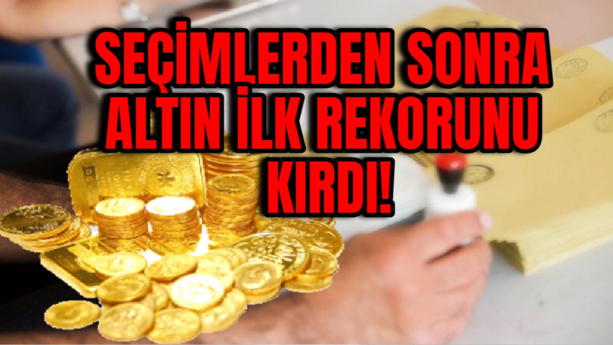Seçim sonrası altından ilk rekor geldi! 1 Nisan 2024 Pazartesi altın fiyatları...Yükseliş başladı...