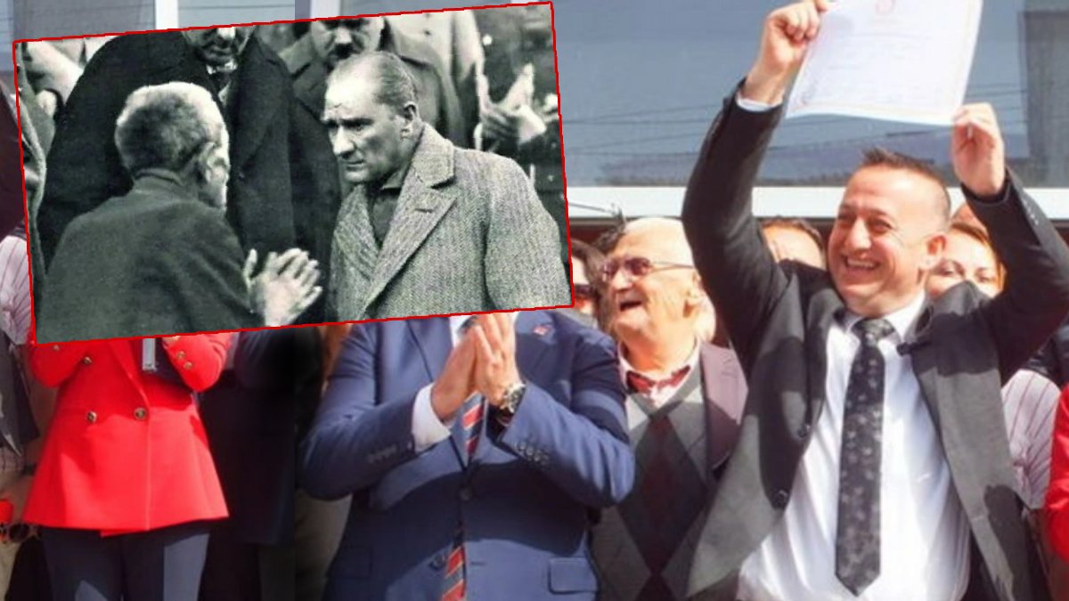 Atatürk'e derdini anlatan kişinin torunu başkan oldu