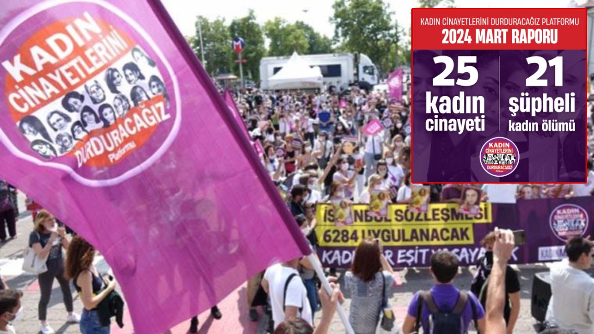 Mart ayında 25 kadın katledildi, 21 kadın şüpheli şekilde ölü bulundu