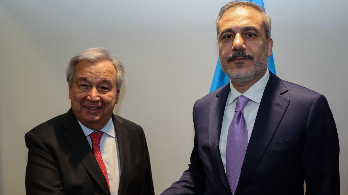 Dışişleri Bakanı Fidan, BM Genel Sekreteri Guterres ile görüştü