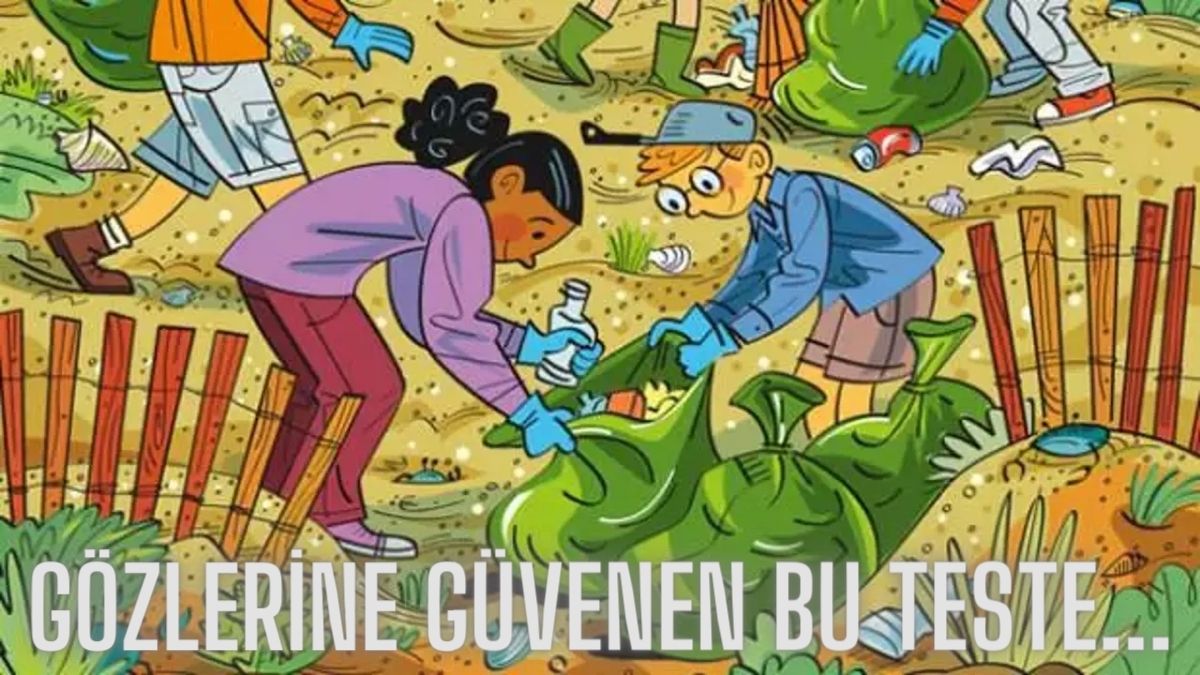 Gözlerine güvenen bu teste gelsin! Çöplerin arasında gizli çatalı görmek neredeyse imkansız ancak gözleriniz iyi görüyorsa…