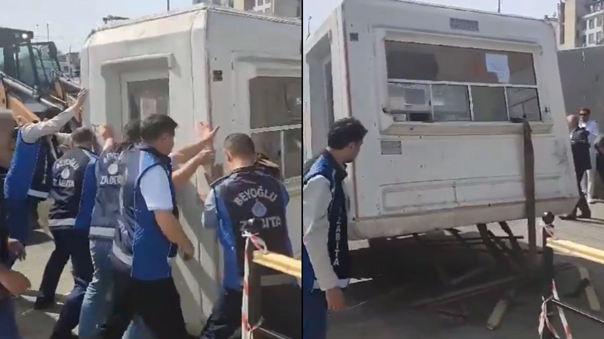 Karaköy'de özel işletmenin yeri kaldırıldı